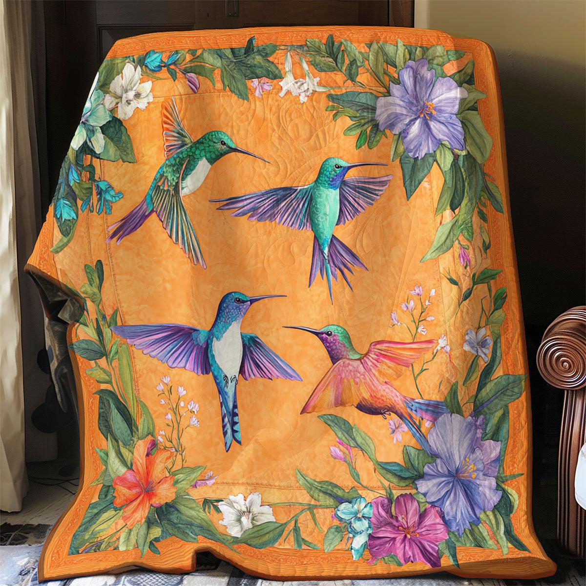 Hummingbird Beauty WO0508016CL Quilt