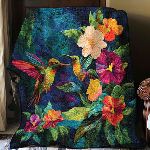 Hummingbirds Couple WO0308016CL Quilt