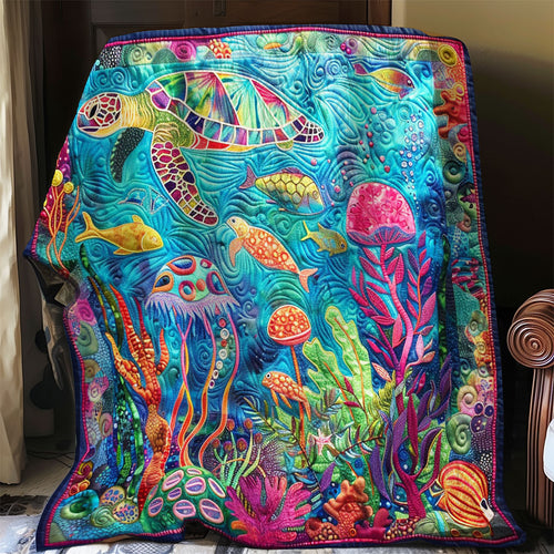 Marine Life Exploration WO0808035CL Quilt