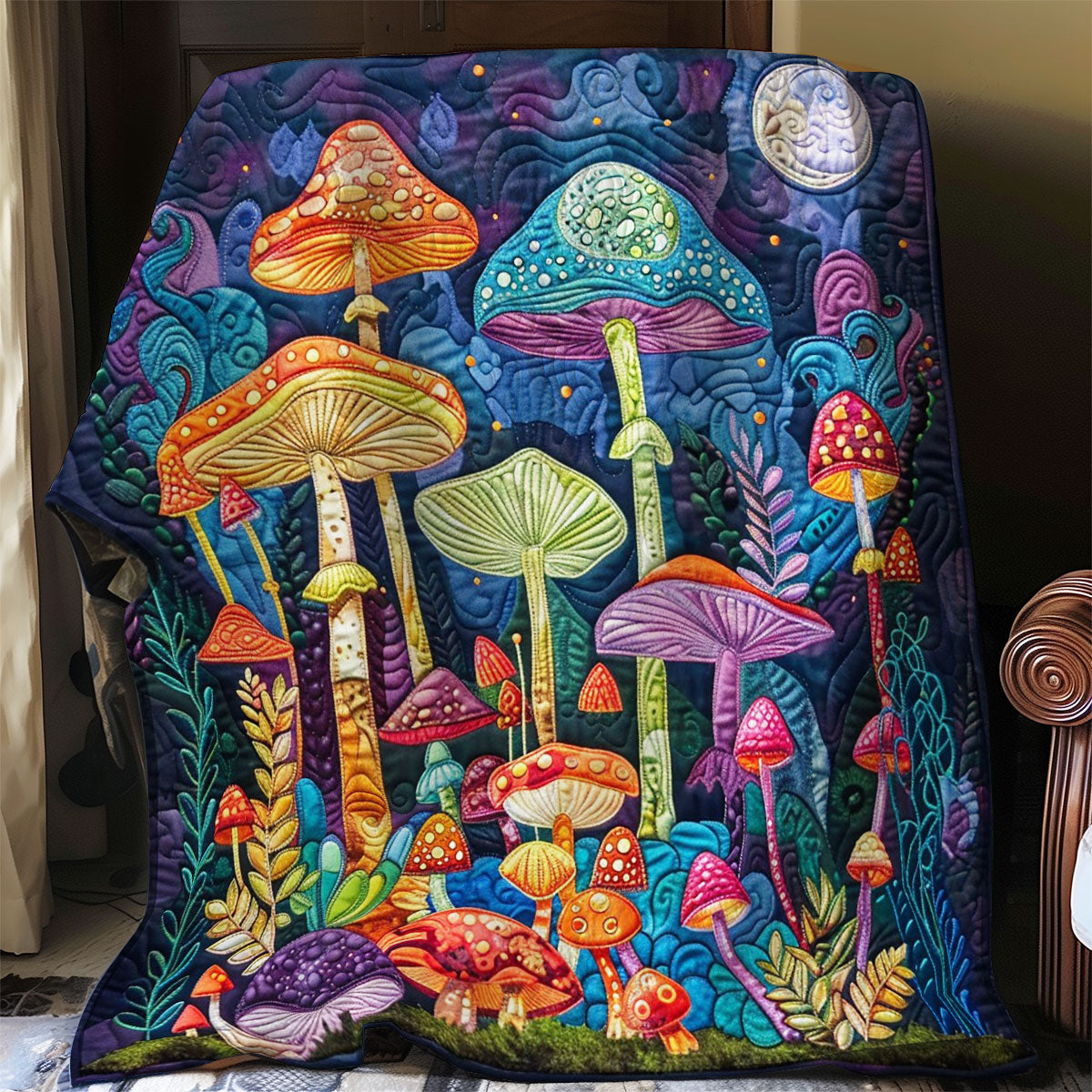 Mushrooms Magic WO0908009CL Quilt