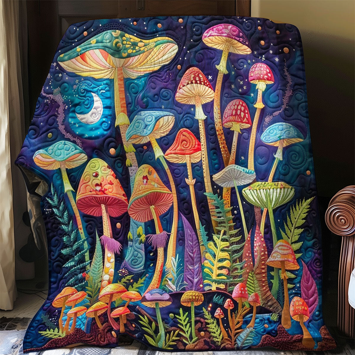 Mushrooms Mysteries WO0908010CL Quilt