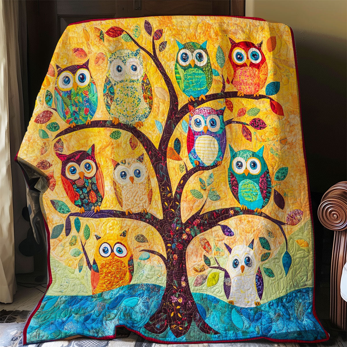 Owls On The Tree WO0208028CL Quilt