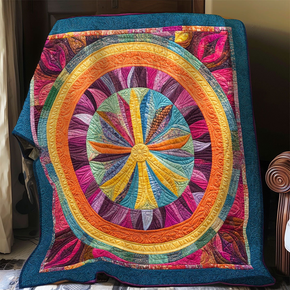 Peace With Mandala WO0208026CL Quilt
