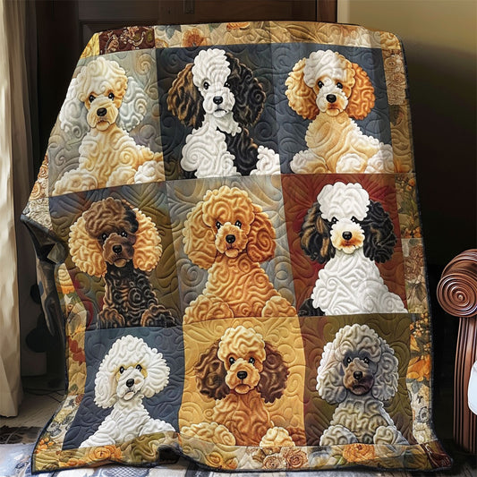 Poodle Cuddles WO0908031CL Quilt