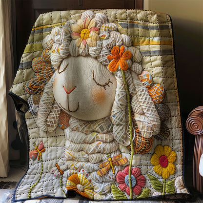 Sheep and flower WO2607020CL Quilt