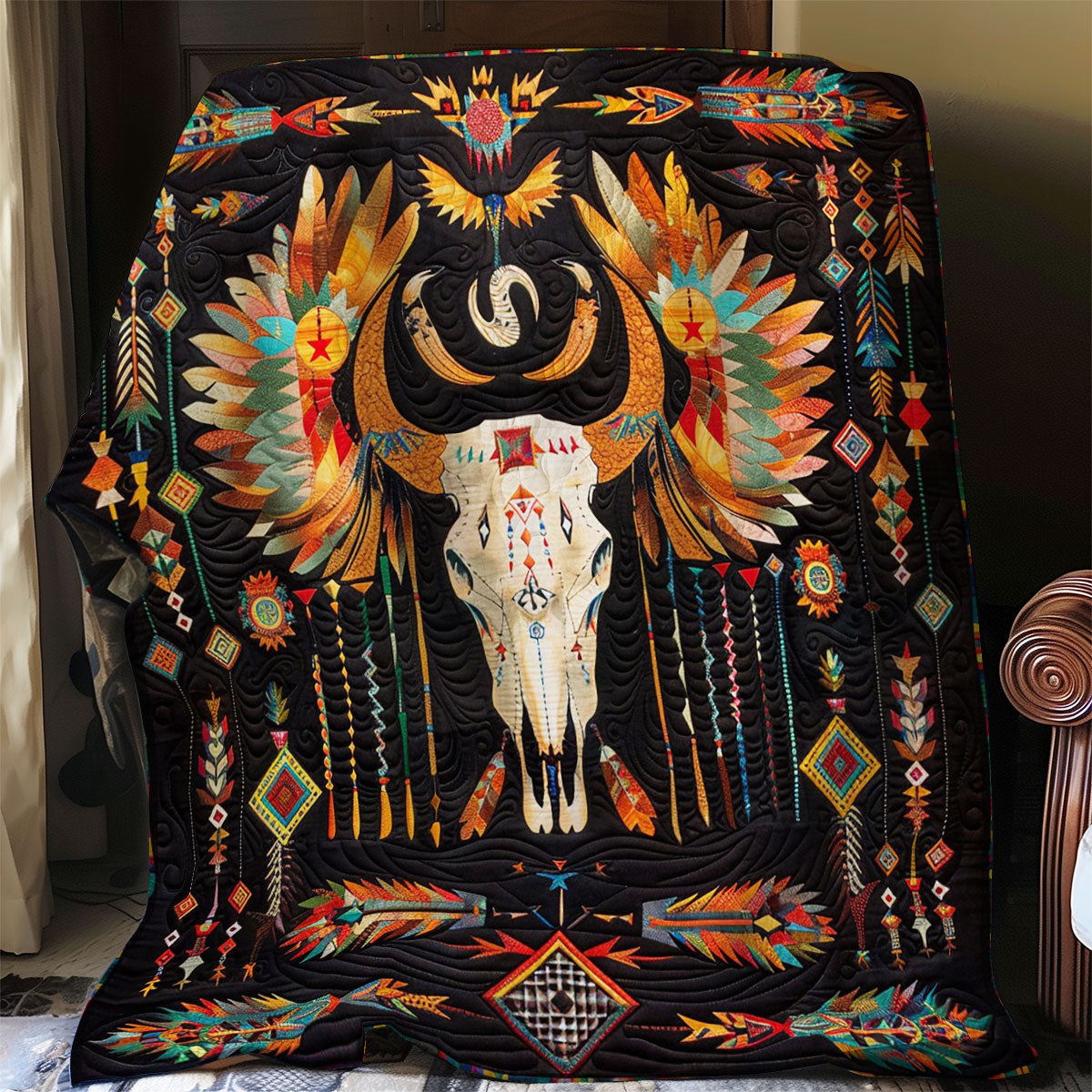 Skull Colorful WO0808032CL Quilt