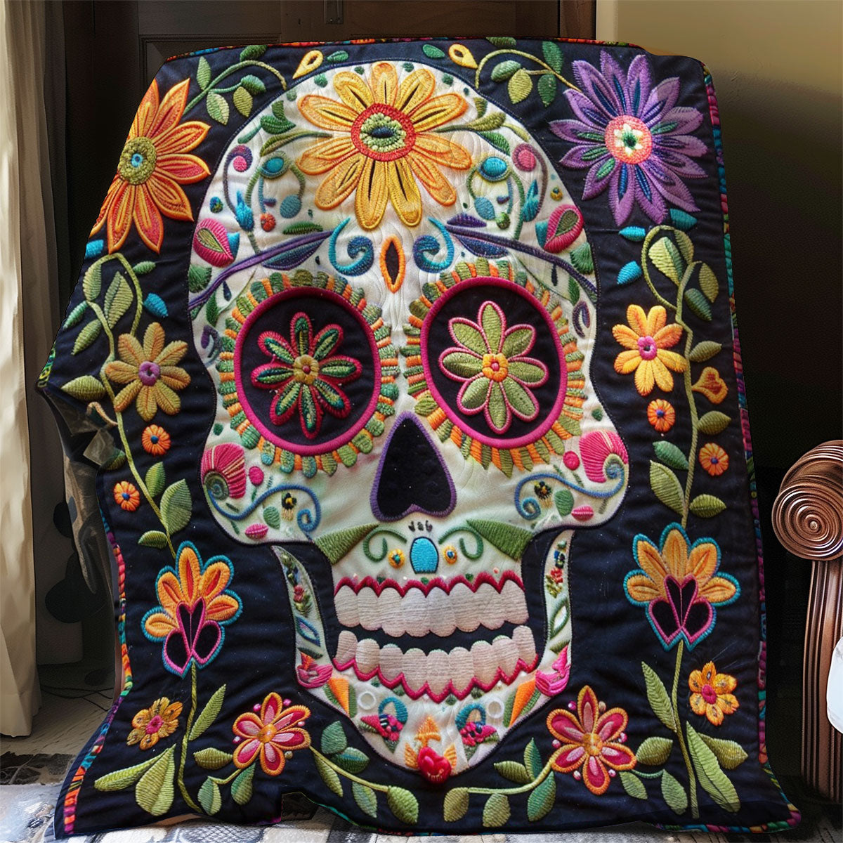 Skull Harmony WO0808006CL Quilt