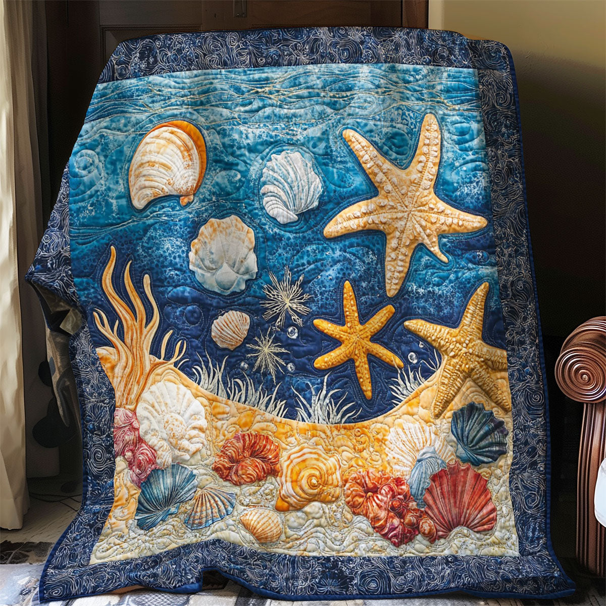 Starfish WO0108001CL Quilt