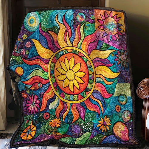 The Sun With Hippie Style WO0608036CL Quilt