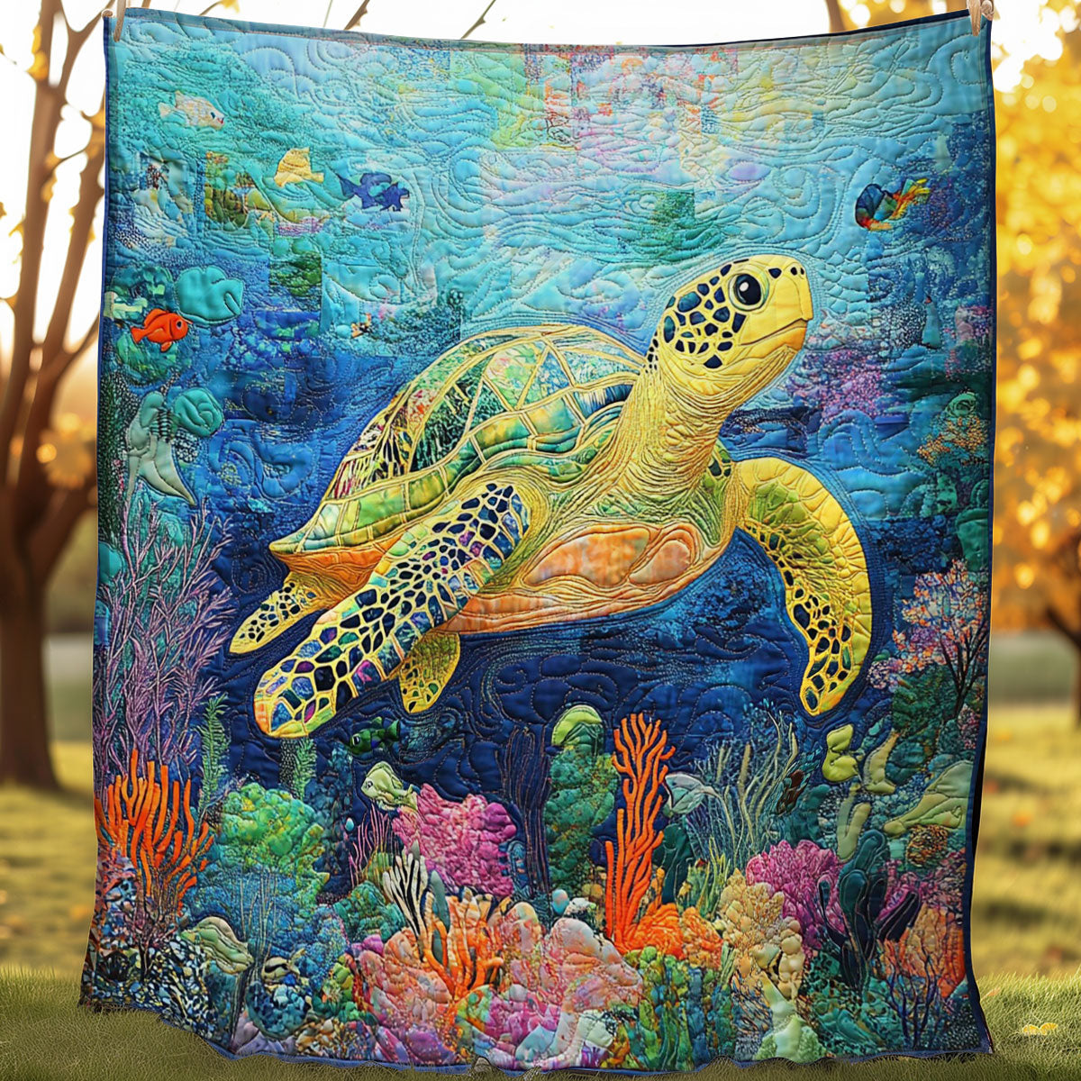 Adventures Of The Sea Turtle WO0308037CL Quilt