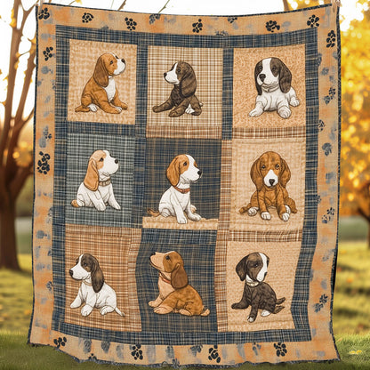 Baby Basset Hound XR0608023CL Quilt