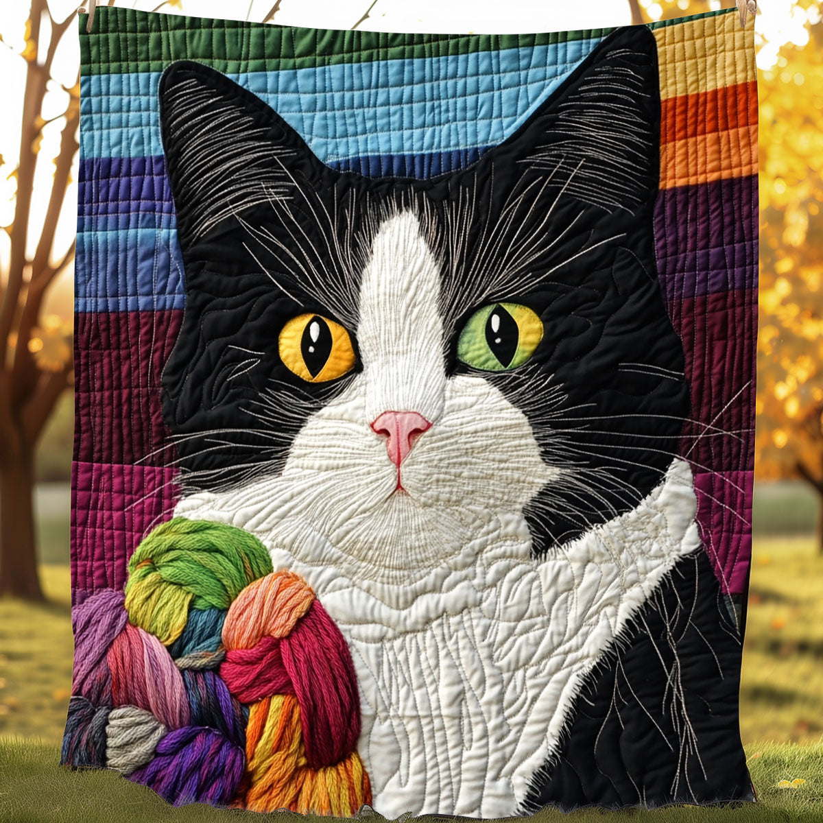 Black And White Cat XR0608049CL Quilt