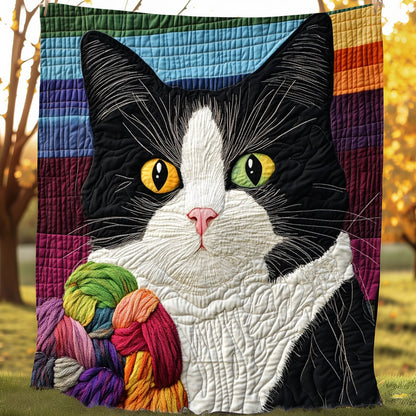 Black And White Cat XR0608049CL Quilt