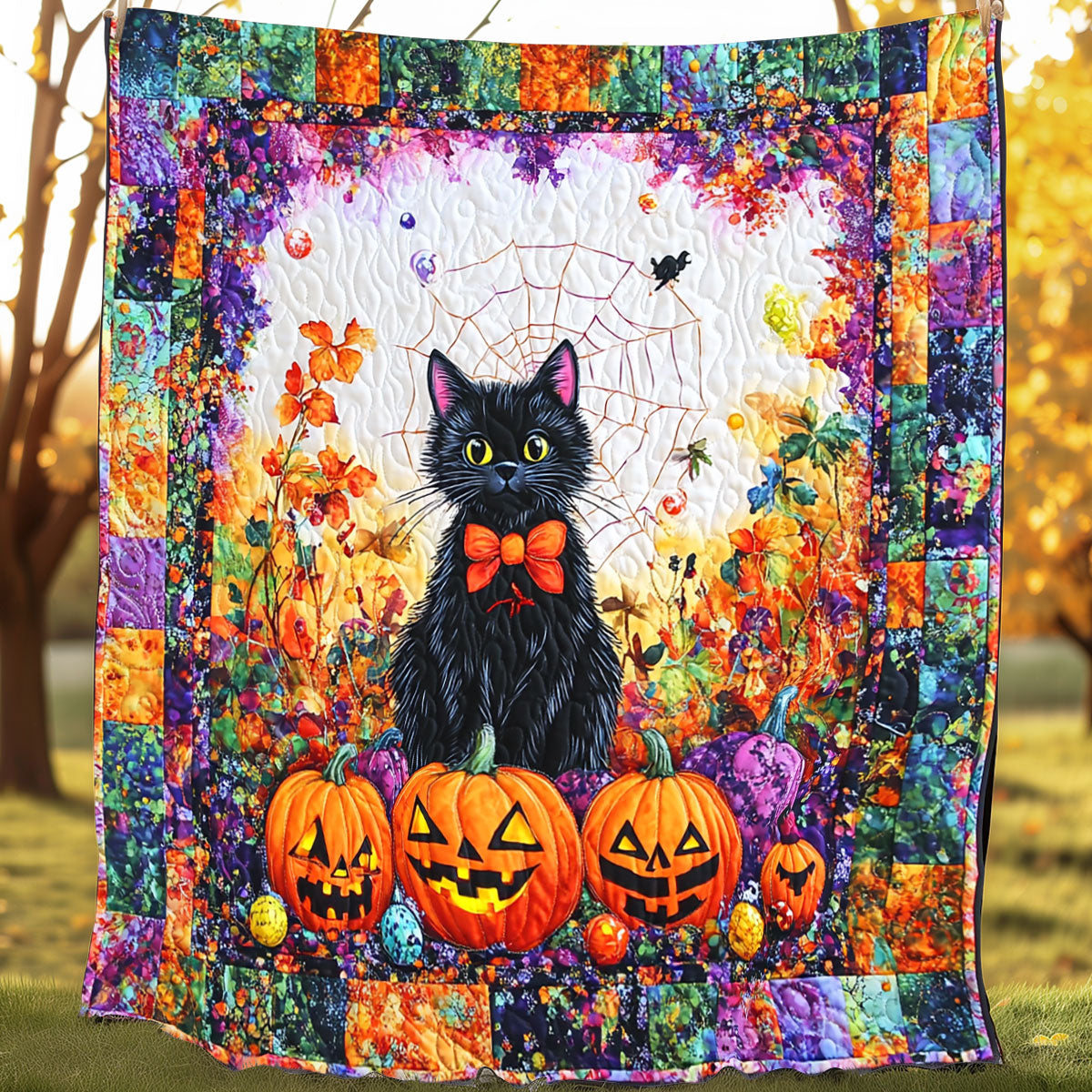 Black Cat In Halloween XR0808004CL Quilt