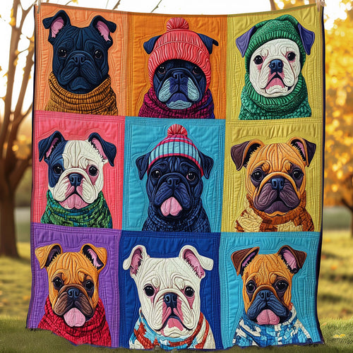 Bulldogs Cute WO3107011CL Quilt