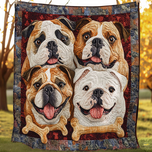 Bulldogs Friendship WO3107003CL Quilt