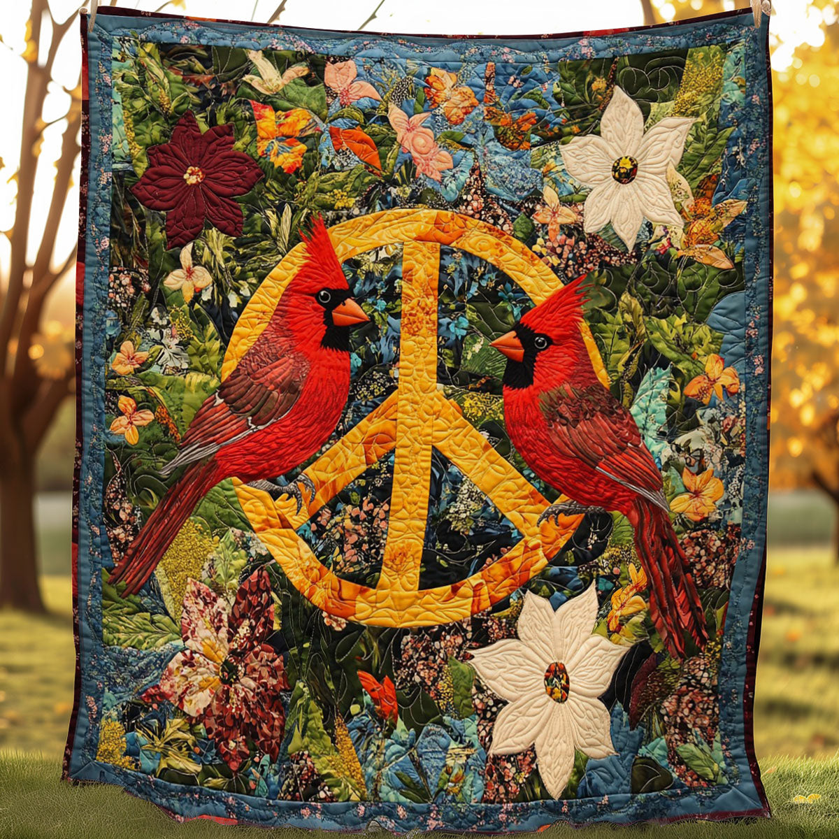 Cardinals Bird WO0308018CL Quilt