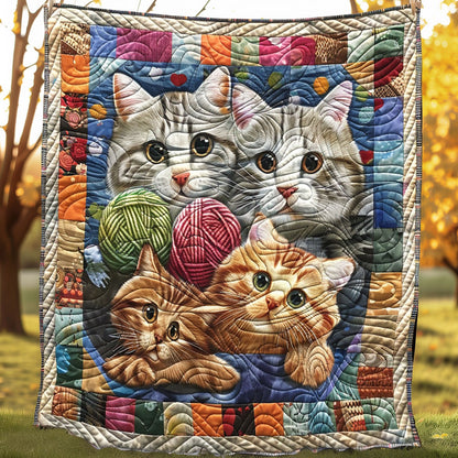 Cat Paws and Yarn XR2907003CL Quilt