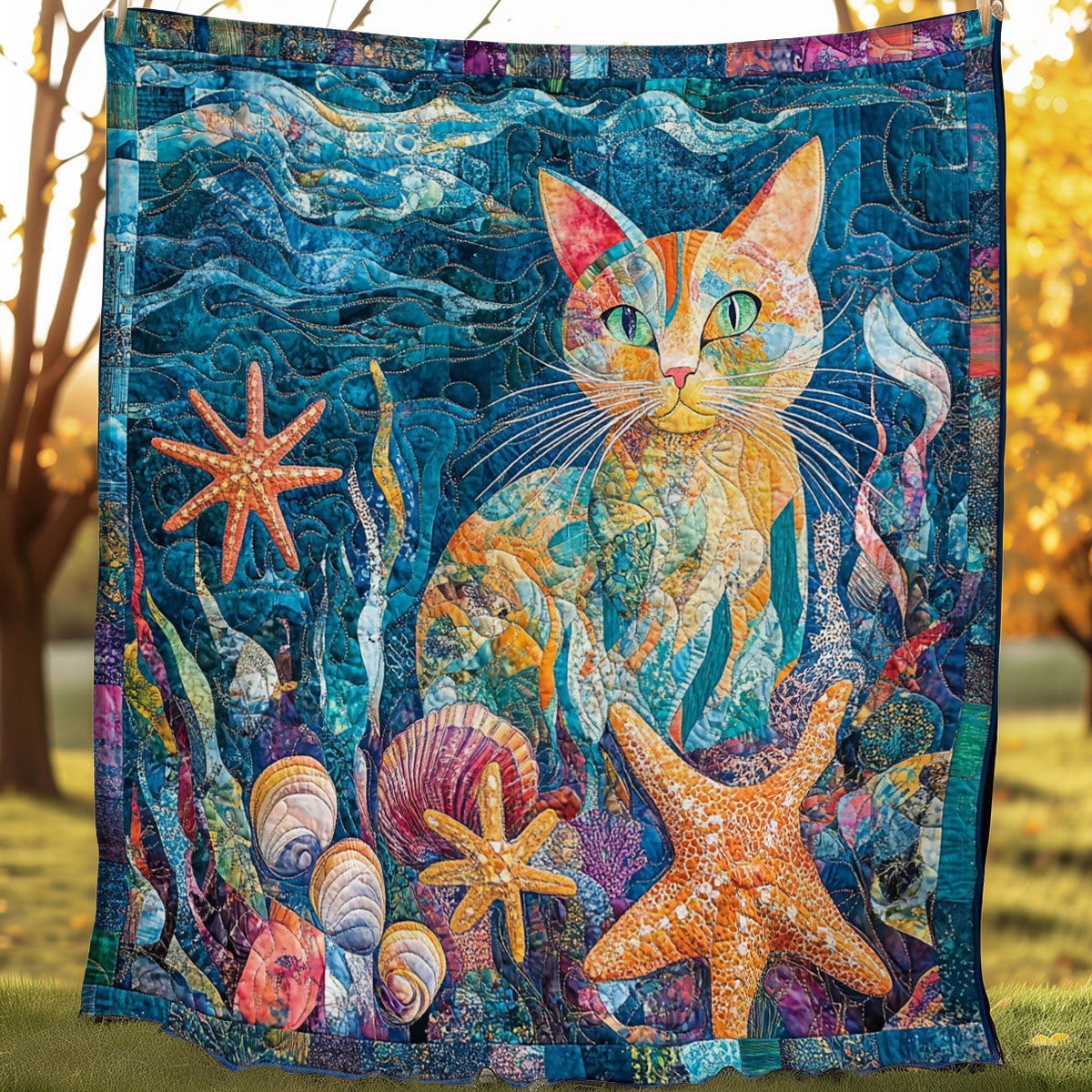 Cat Under The Sea WO01082024CL Quilt