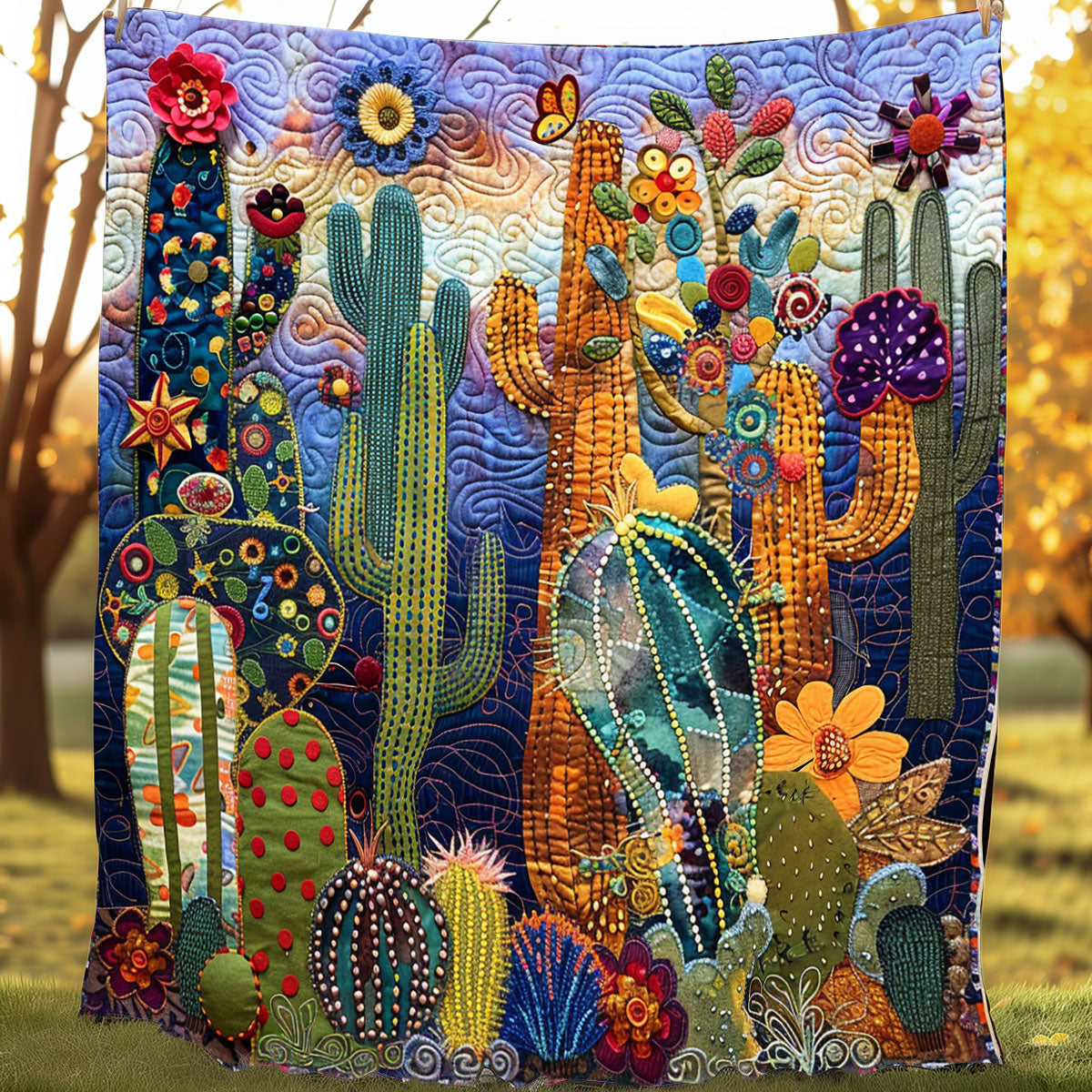 Celestial Glow Cactus XR3107027CL Quilt