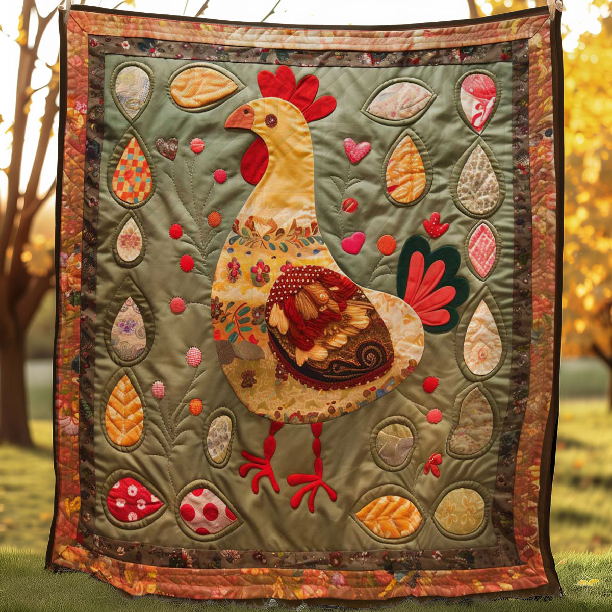 Chicken Cute WN2507021CL Quilt