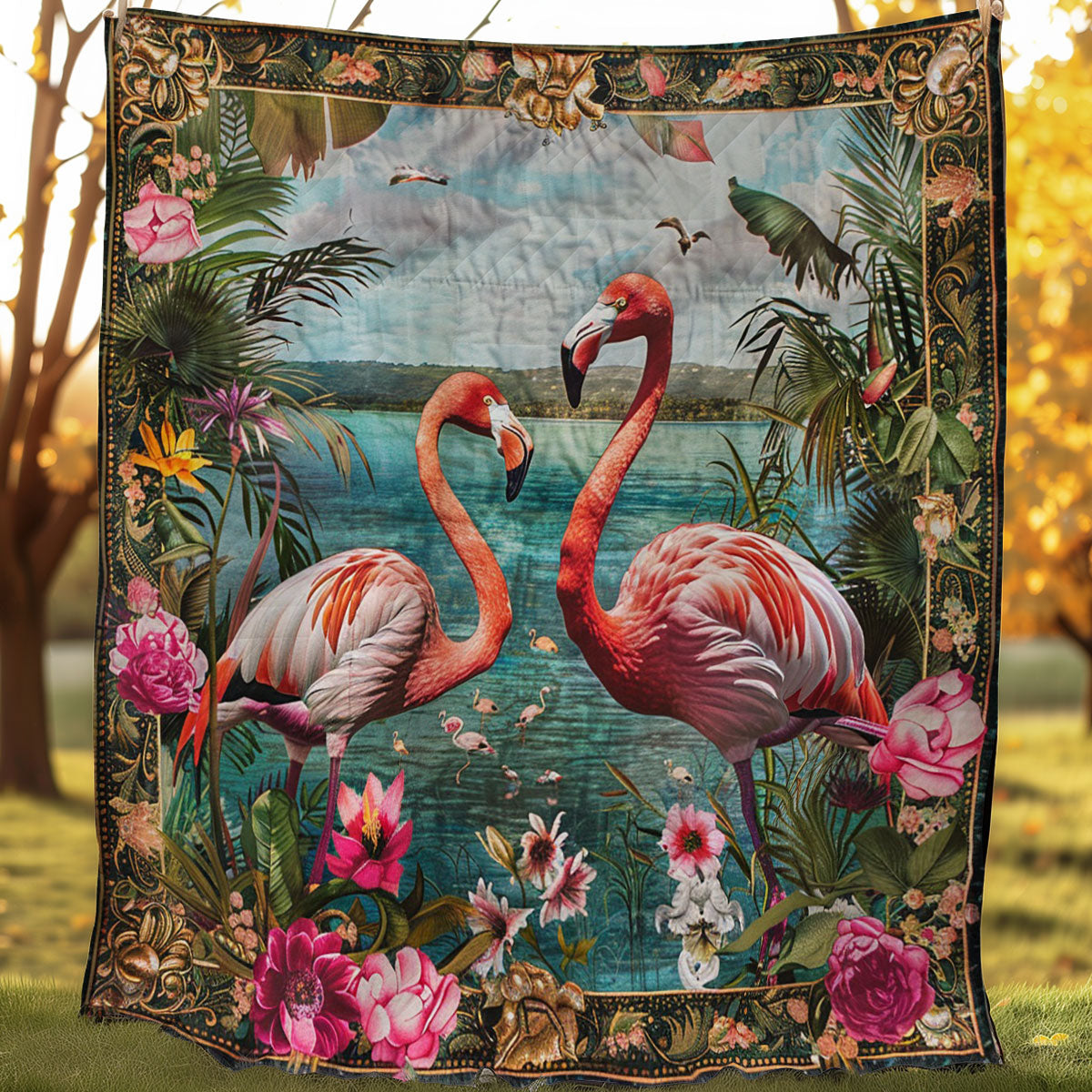 Couple Flamingo WO3007005CL Quilt