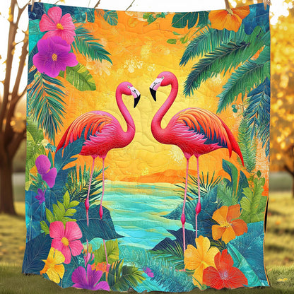 Couple Flamingo XR0608041CL Quilt