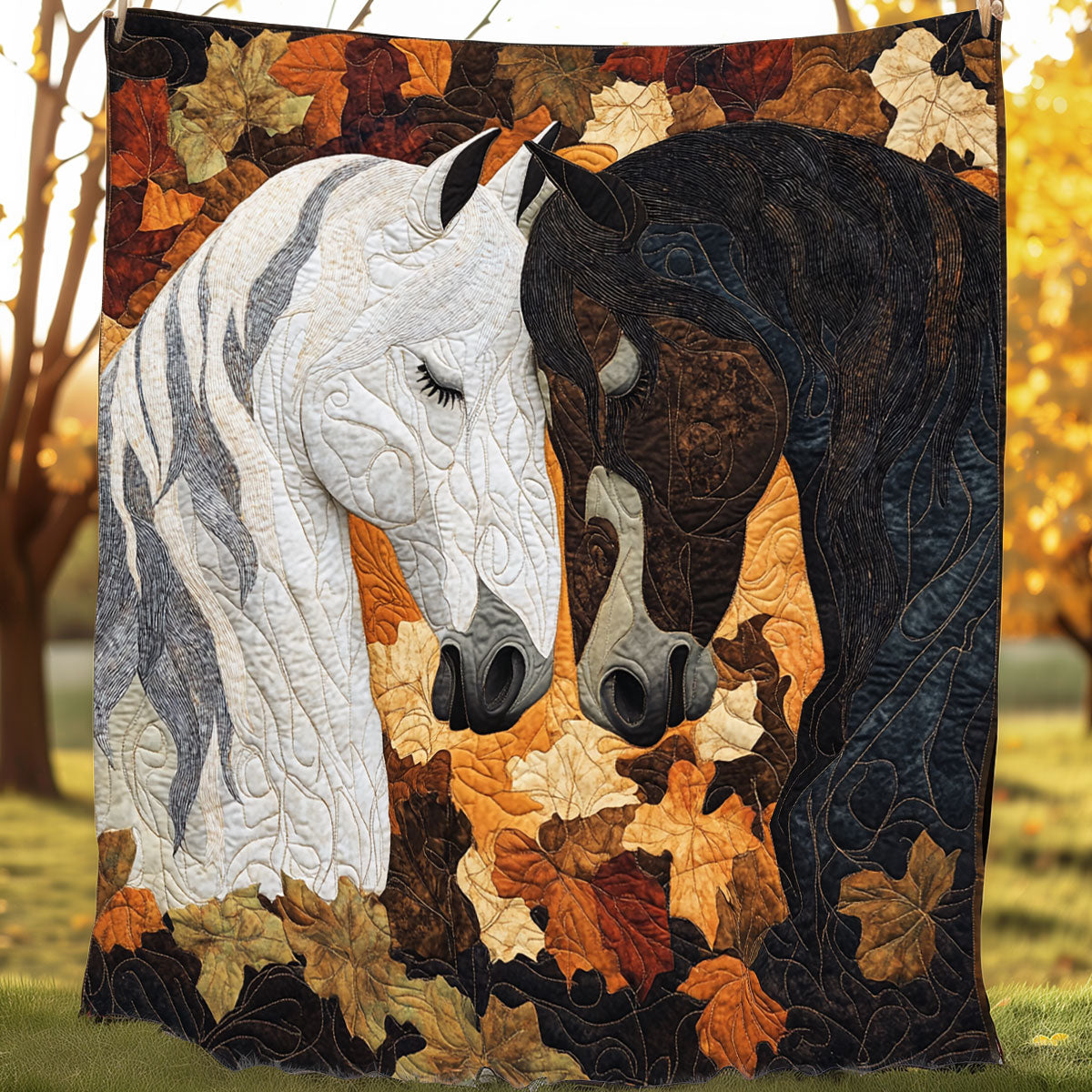 Couple Horse XR0808037CL Quilt