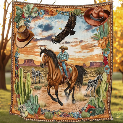 Cowboy On The Steppe WO0708017CL Quilt