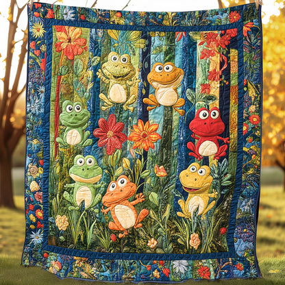 Cute Frogs XR0108001CL Quilt