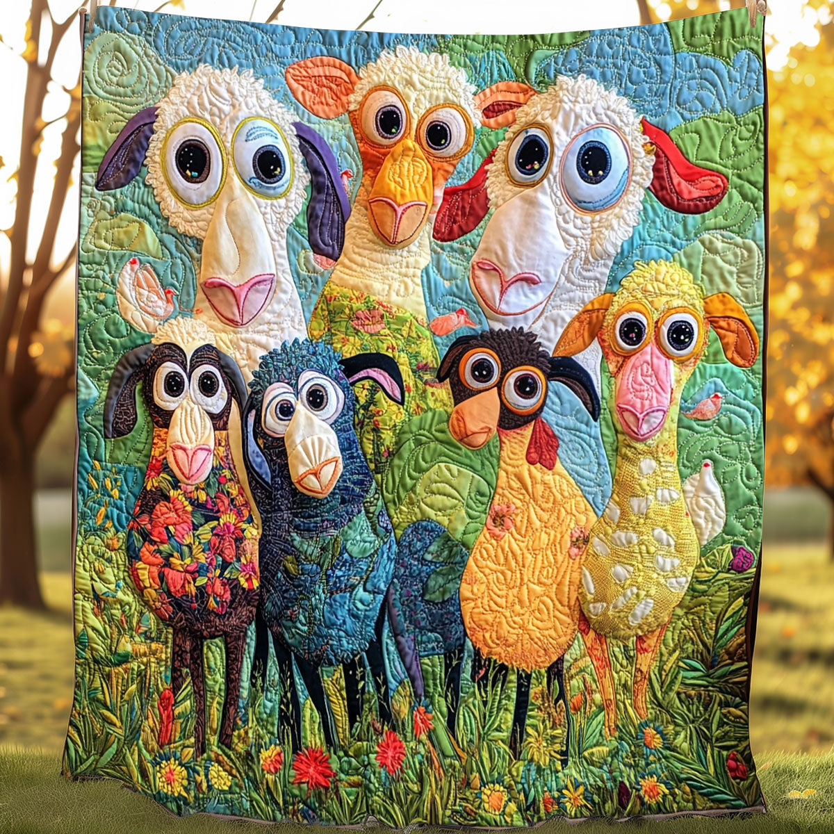 Cute Sheeps XR0208003CL Quilt