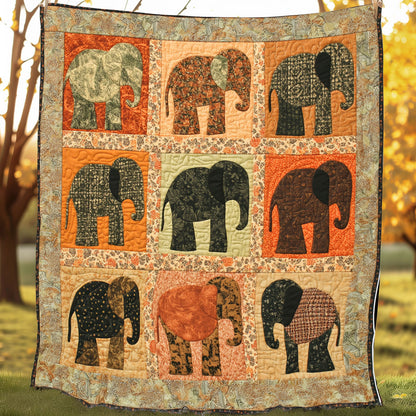 Different Elephants XR0108019CL Quilt