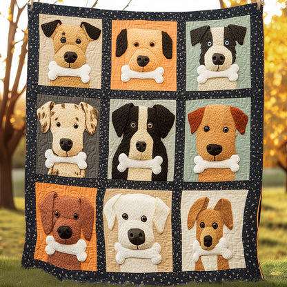 Dogs Love Bones XR0608002CL Quilt