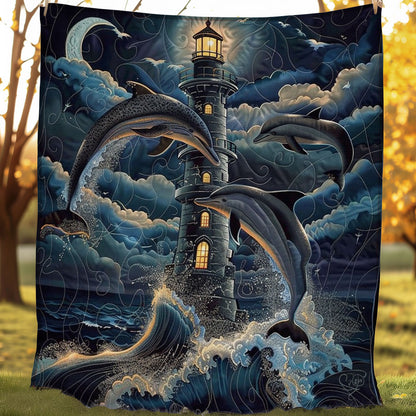 Dolphins And Lighthouses WO1008016CL Quilt