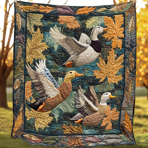 Duck And Leaves WO3107014CL Quilt