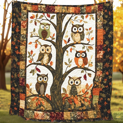 Fall Season Owl XR0608025CL Quilt