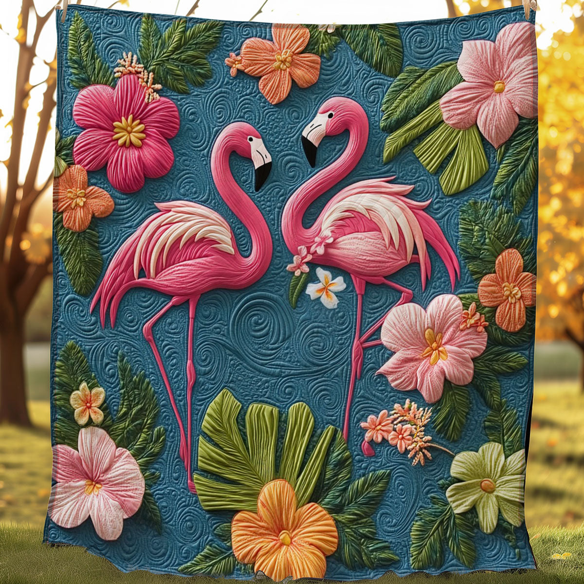 Flamingo Wonders WO0708005CL Quilt