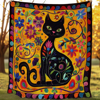 Floral Cat WO1008022CL Quilt