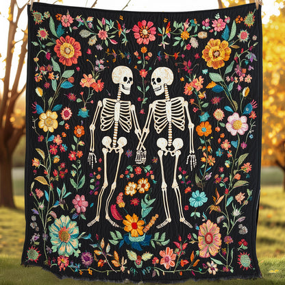 Floral Skeleton XR0108025CL Quilt