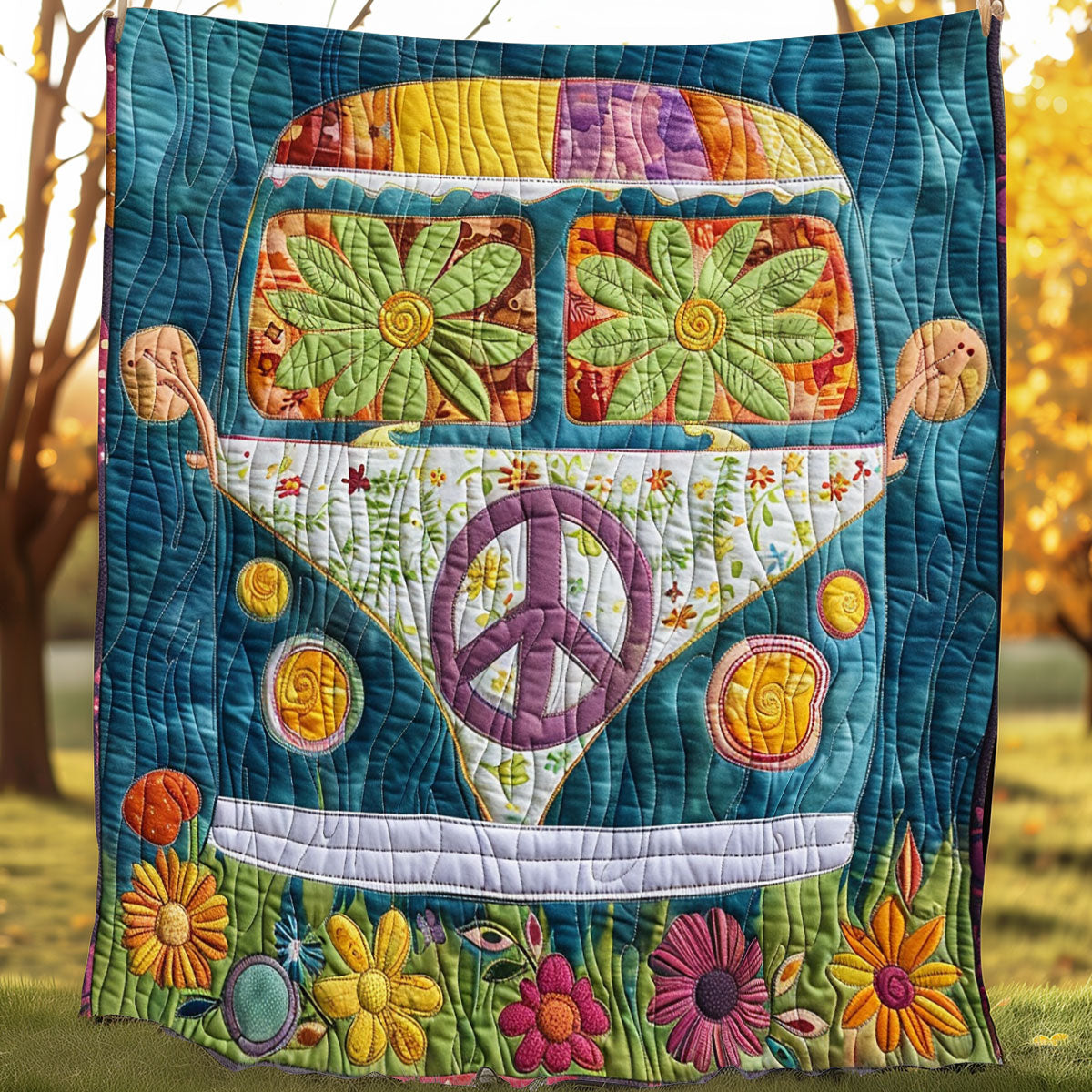 Floral Van XR2707011CL Quilt