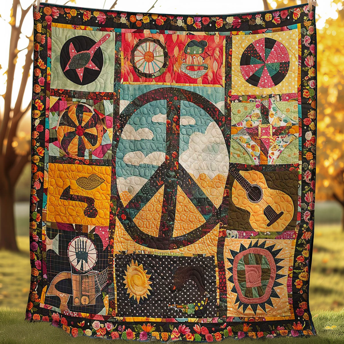 Flower Power Cozy WN2507015CL Quilt