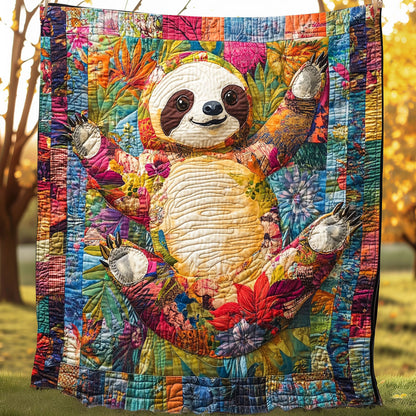 Funny Baby Sloth XR3107049CL Quilt