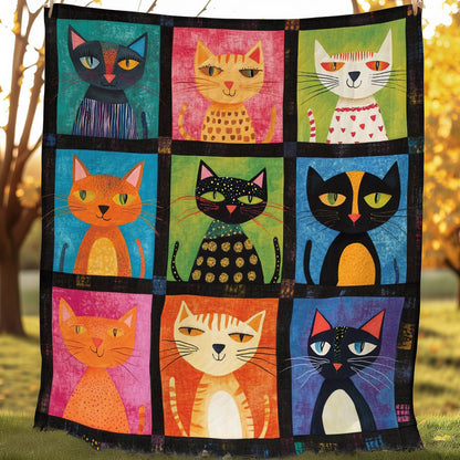 Funny Cats WO0308023CL Quilt