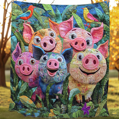 Funny Pigs XR0208006CL Quilt