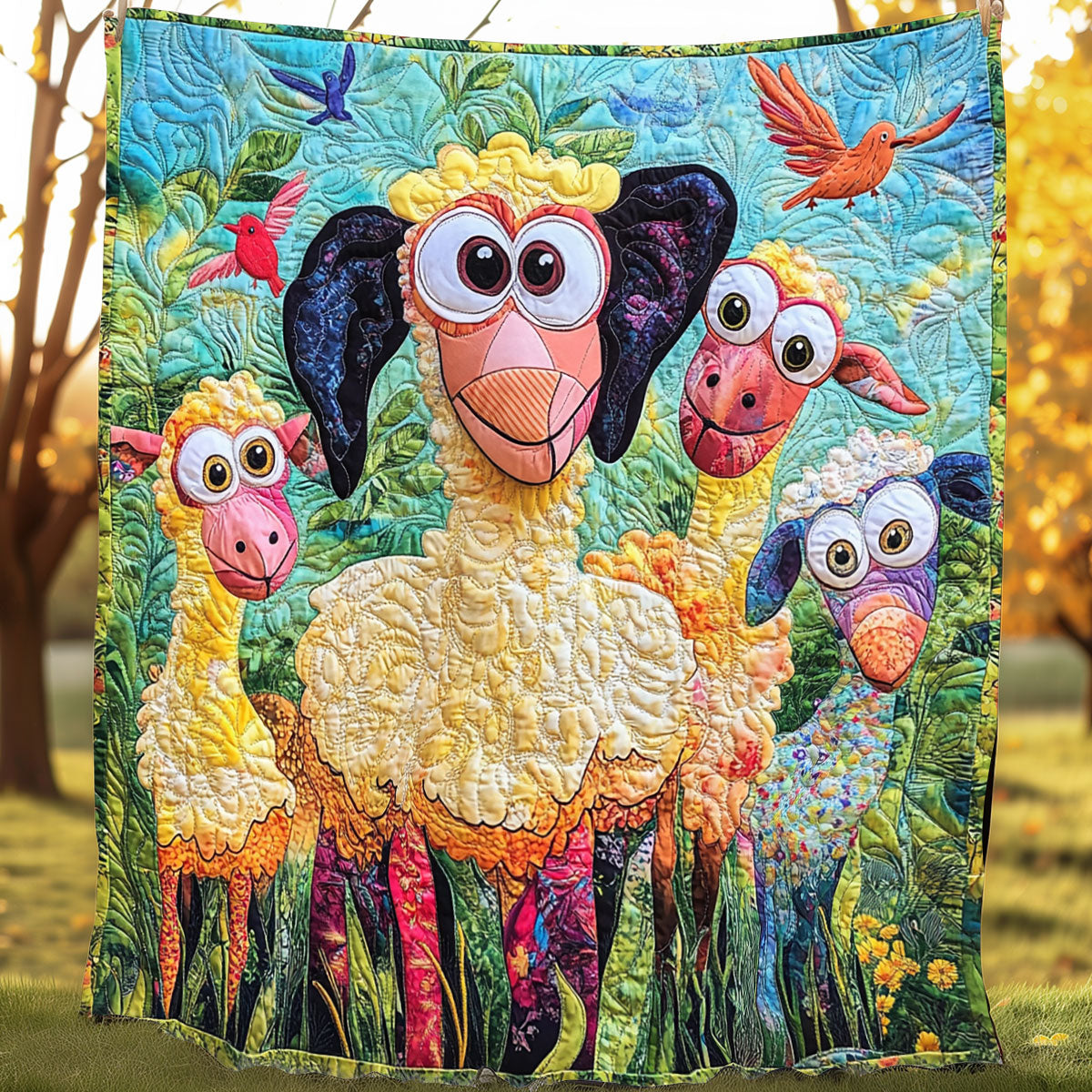 Funny Sheeps XR0208001CL Quilt