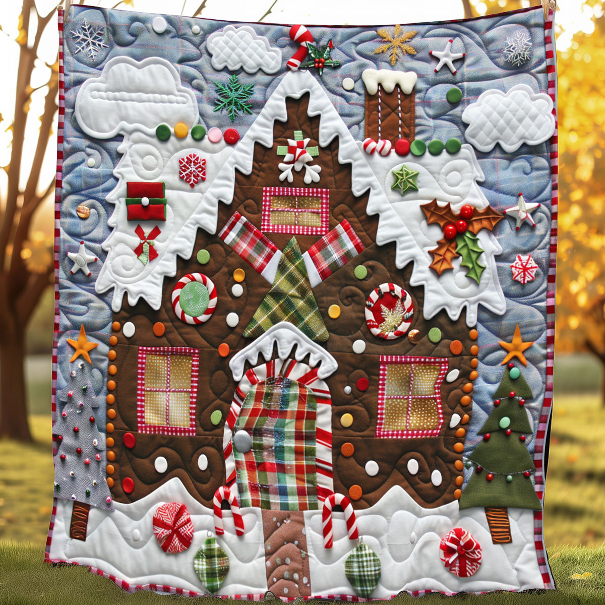 Gingerbread House XR3107011CL Quilt