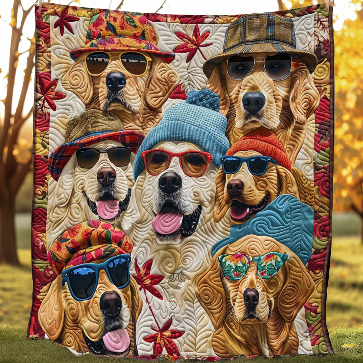 Golden Retriever Cool WO0808039CL Quilt