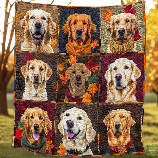 Golden Retriever Season XR3107010CL Quilt