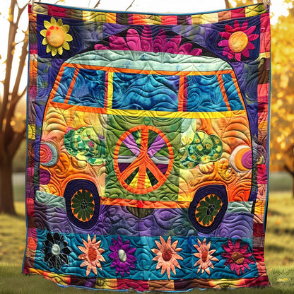 Groovy Hippie Van XR2707013CL Quilt