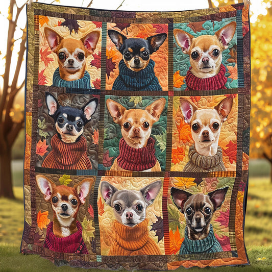 Harvest Chihuahua Hugs XR3107009CL Quilt